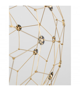 Sole 60cm Spherical Pendant Ceiling Light Gold Metal LED 21.6W 2520Lm 3000K-2
