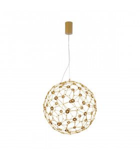 Sole 40cm Spherical Pendant Ceiling Light Gold Metal LED 21.6W 2520Lm 3000K-1