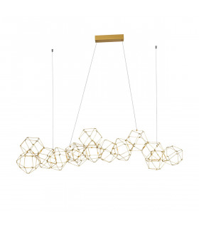 Nebula Bar Pendant Ceiling Light Gold Metal LED 67.2W 4704Lm 3000K-1