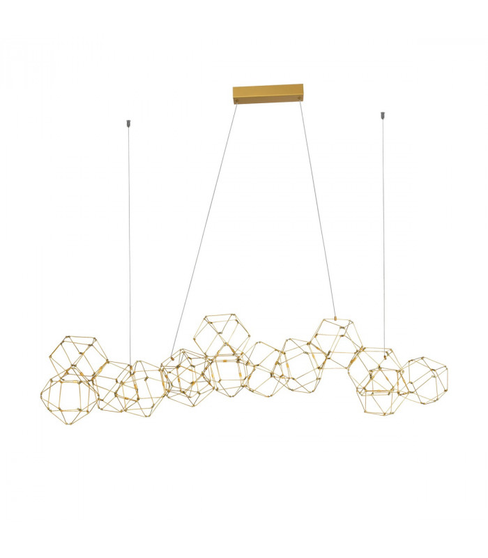 Nebula Bar Pendant Ceiling Light Gold Metal LED 67.2W 4704Lm 3000K-1