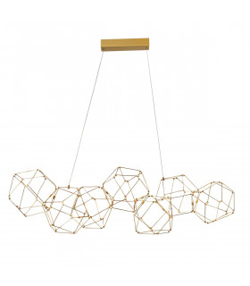 Nebula Integrated LED Pendant Ceiling Light Gold Metal LED 33.6W 2352Lm 3000K-1