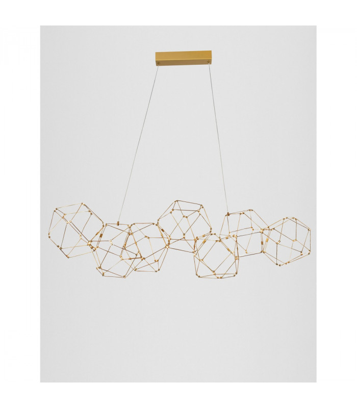 Nebula Integrated LED Pendant Ceiling Light Gold Metal LED 33.6W 2352Lm 3000K-3