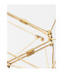 Nebula Integrated LED Pendant Ceiling Light Gold Metal LED 33.6W 2352Lm 3000K-4
