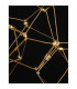 Nebula Integrated LED Pendant Ceiling Light Gold Metal LED 33.6W 2352Lm 3000K-5