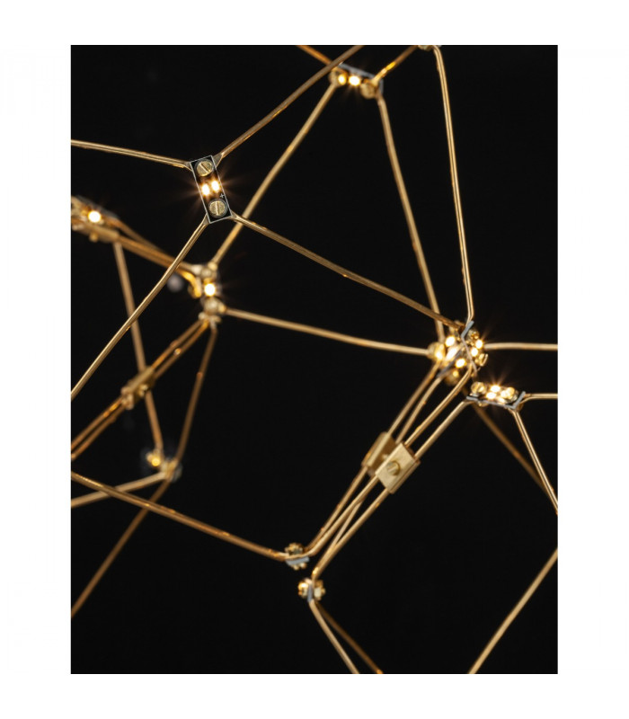 Nebula Integrated LED Pendant Ceiling Light Gold Metal LED 33.6W 2352Lm 3000K-5