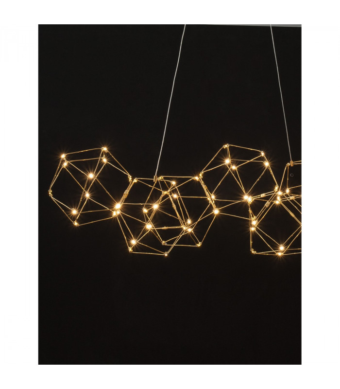 Nebula Integrated LED Pendant Ceiling Light Gold Metal LED 33.6W 2352Lm 3000K-6
