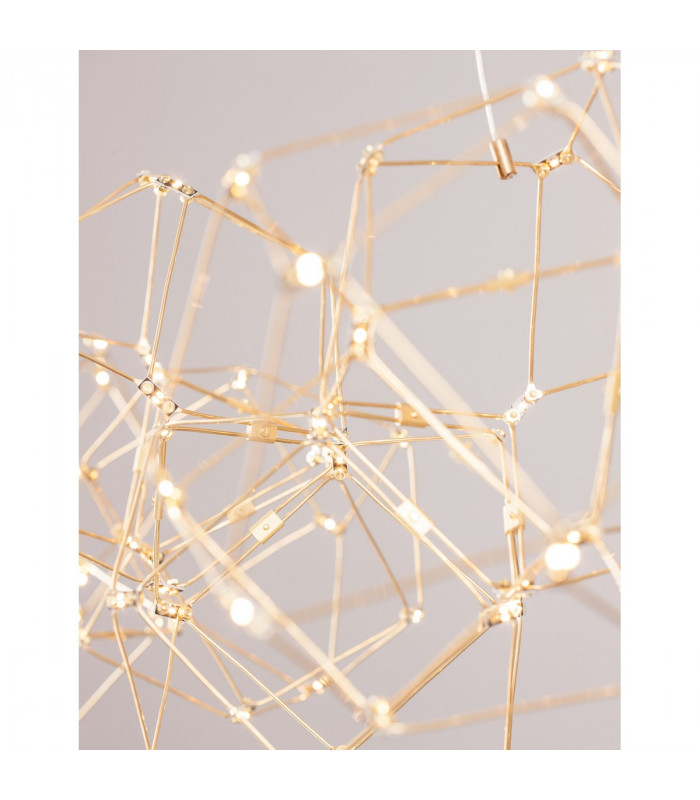 Nebula Integrated LED Pendant Ceiling Light Gold Metal LED 33.6W 2352Lm 3000K-8