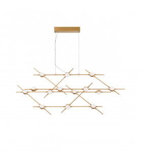 Atomo 14 Light Integrated LED Pendant Ceiling Light Gold Metal LED 14 x 2.4W 2352Lm 3000K-1