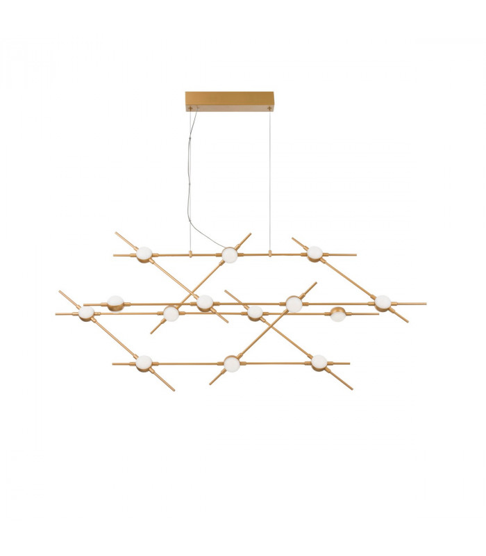 Atomo 14 Light Integrated LED Pendant Ceiling Light Gold Metal LED 14 x 2.4W 2352Lm 3000K-1