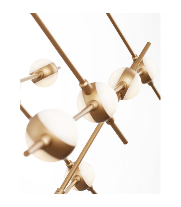 Atomo 14 Light Integrated LED Pendant Ceiling Light Gold Metal LED 14 x 2.4W 2352Lm 3000K-6
