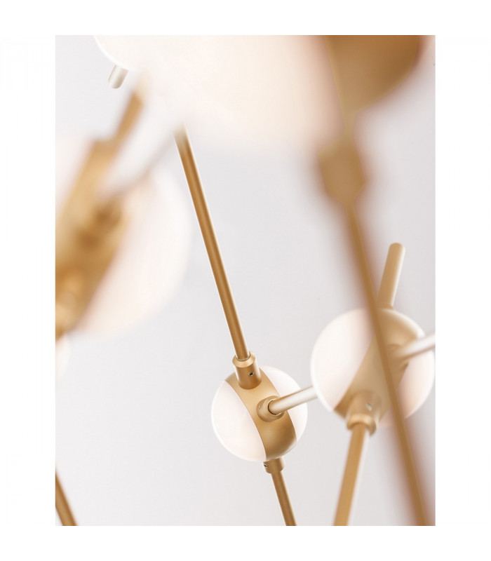 Atomo 14 Light Integrated LED Pendant Ceiling Light Gold Metal LED 14 x 2.4W 2352Lm 3000K-7