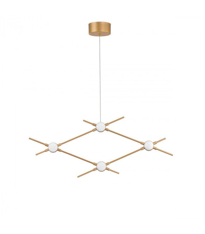Atomo 4 Light Integrated LED Pendant Ceiling Light Gold Metal LED 4 x 2.4W 672Lm 3000K-1
