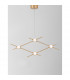 Atomo 4 Light Integrated LED Pendant Ceiling Light Gold Metal LED 4 x 2.4W 672Lm 3000K-2