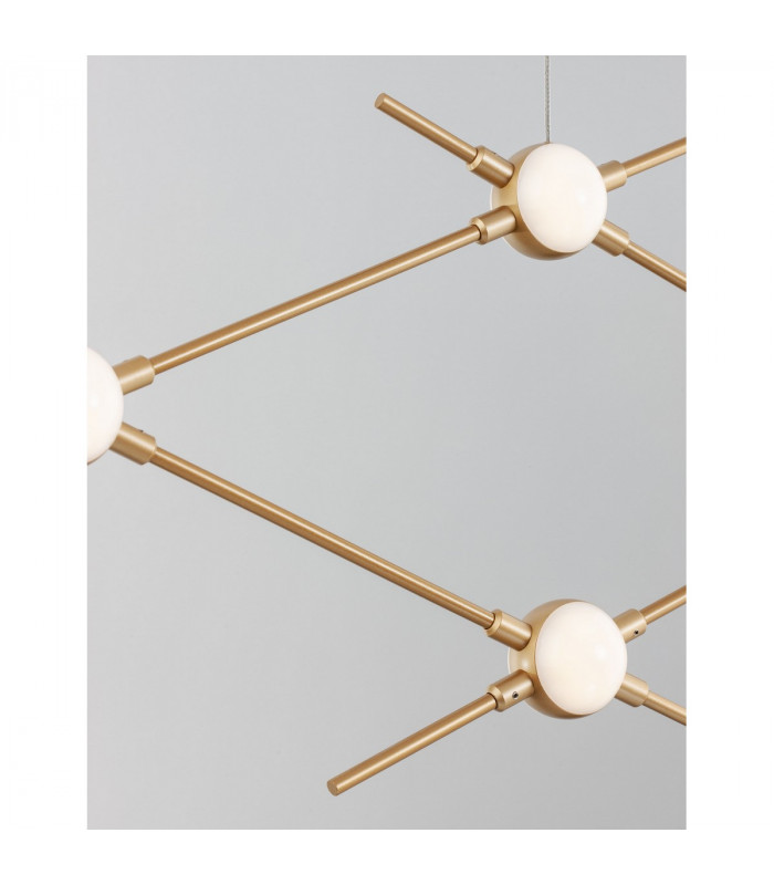 Atomo 4 Light Integrated LED Pendant Ceiling Light Gold Metal LED 4 x 2.4W 672Lm 3000K-3