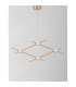 Atomo 4 Light Integrated LED Pendant Ceiling Light Gold Metal LED 4 x 2.4W 672Lm 3000K-4