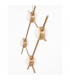 Atomo 4 Light Integrated LED Pendant Ceiling Light Gold Metal LED 4 x 2.4W 672Lm 3000K-5