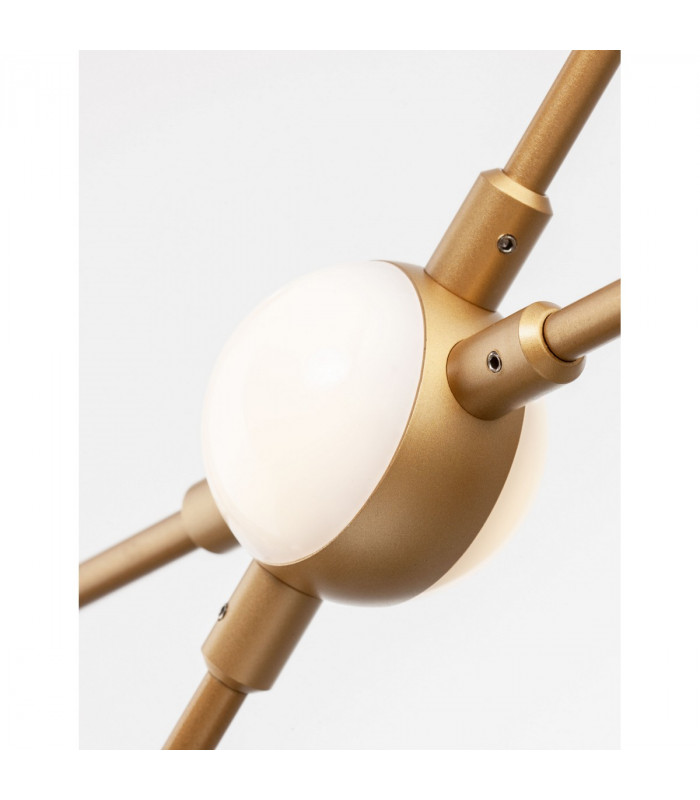 Atomo 4 Light Integrated LED Pendant Ceiling Light Gold Metal LED 4 x 2.4W 672Lm 3000K-7