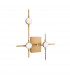 Atomo 3 Light Integrated LED Wall Lamp Gold Metal LED 3 x 2.4W 504Lm 3000K-1