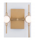 Atomo 3 Light Integrated LED Wall Lamp Gold Metal LED 3 x 2.4W 504Lm 3000K-5
