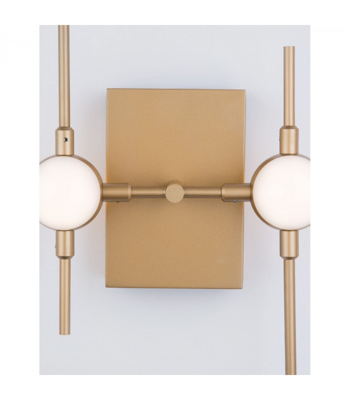 Atomo 3 Light Integrated LED Wall Lamp Gold Metal LED 3 x 2.4W 504Lm 3000K-5