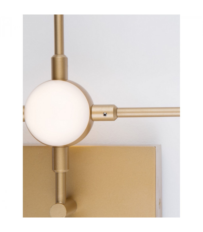 Atomo 3 Light Integrated LED Wall Lamp Gold Metal LED 3 x 2.4W 504Lm 3000K-6