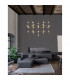 Atomo 30 Light Integrated LED Pendant Ceiling Light Gold Metal LED 30 x 2.4W 5040Lm 3000K-2