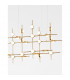 Atomo 30 Light Integrated LED Pendant Ceiling Light Gold Metal LED 30 x 2.4W 5040Lm 3000K-3