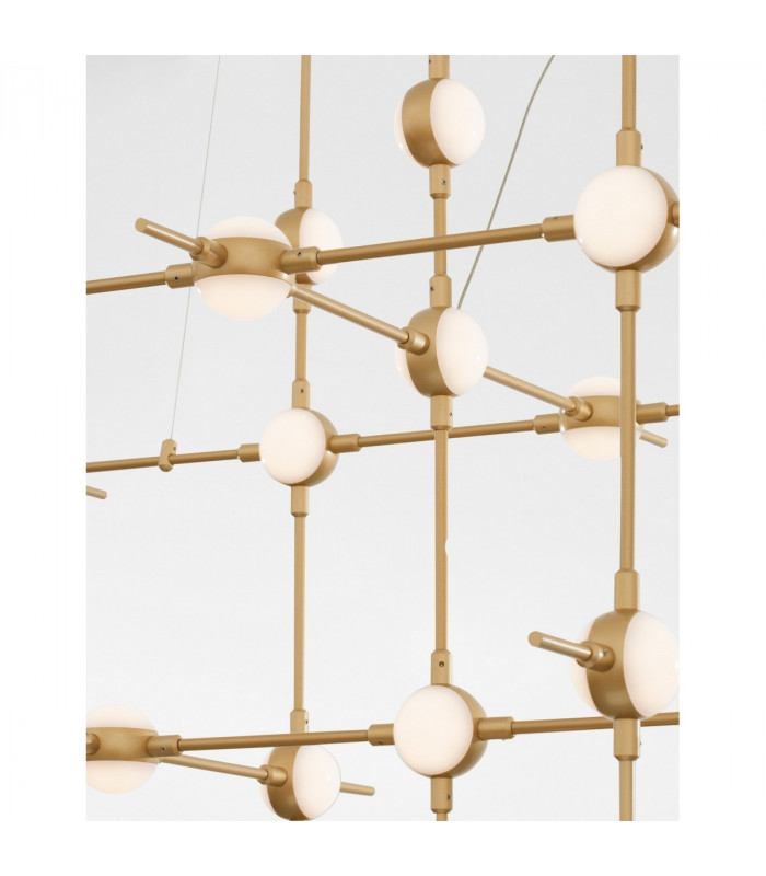 Atomo 30 Light Integrated LED Pendant Ceiling Light Gold Metal LED 30 x 2.4W 5040Lm 3000K-6