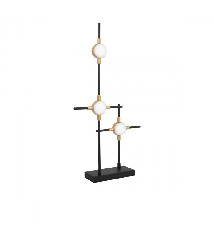 Atomo 3 Light Integrated LED Table Lamp Black Gold Metal LED 3 x 2.4W 504Lm 3000K-1