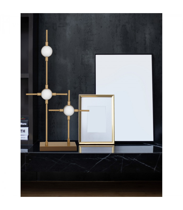 Atomo 3 Light Integrated LED Table Lamp Gold Metal LED 3 x 2.4W 504Lm 3000K-2