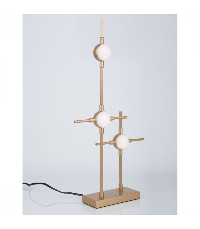 Atomo 3 Light Integrated LED Table Lamp Gold Metal LED 3 x 2.4W 504Lm 3000K-4