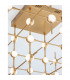 Atomo 36 Light Integrated LED Semi Flush Light Gold Metal LED 36 x 2.4W 6048Lm 3000K-3