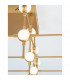 Atomo 36 Light Integrated LED Semi Flush Light Gold Metal LED 36 x 2.4W 6048Lm 3000K-4