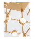 Atomo 18 Light Integrated LED Semi Flush Light Gold Metal LED 18 x 2.4W 3024Lm 3000K75-5