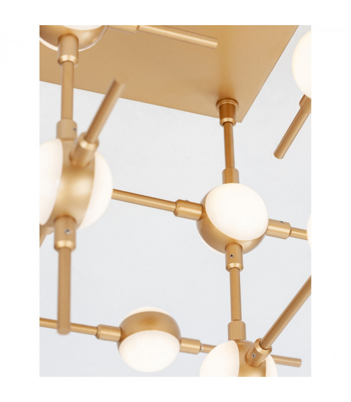 Atomo 18 Light Integrated LED Semi Flush Light Gold Metal LED 18 x 2.4W 3024Lm 3000K75-5