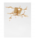 Atomo 8 Light Integrated LED Semi Flush Light Gold Metal LED 8x2.4W 1344Lm 3000K-3