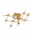 Atomo 10 Light Integrated LED Semi Flush Light Gold Metal LED 10 x 2.4W 1680Lm 3000K-1