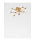 Atomo 10 Light Integrated LED Semi Flush Light Gold Metal LED 10 x 2.4W 1680Lm 3000K-3