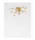 Atomo 10 Light Integrated LED Semi Flush Light Gold Metal LED 10 x 2.4W 1680Lm 3000K-4