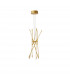 Raccio Integrated LED Pendant Ceiling Light Gold Metal LED 56W 4200Lm 3000K-3