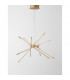 Raccio Integrated LED Pendant Ceiling Light Gold Metal LED 56W 4200Lm 3000K-4