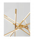 Raccio Integrated LED Pendant Ceiling Light Gold Metal LED 56W 4200Lm 3000K-6