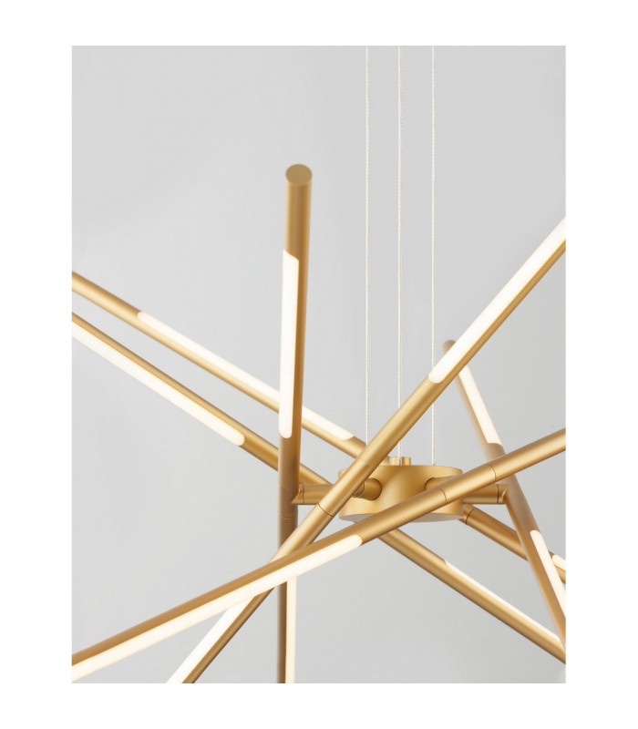 Raccio Integrated LED Pendant Ceiling Light Gold Metal LED 56W 4200Lm 3000K-6