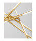 Raccio Integrated LED Pendant Ceiling Light Gold Metal LED 56W 4200Lm 3000K-7