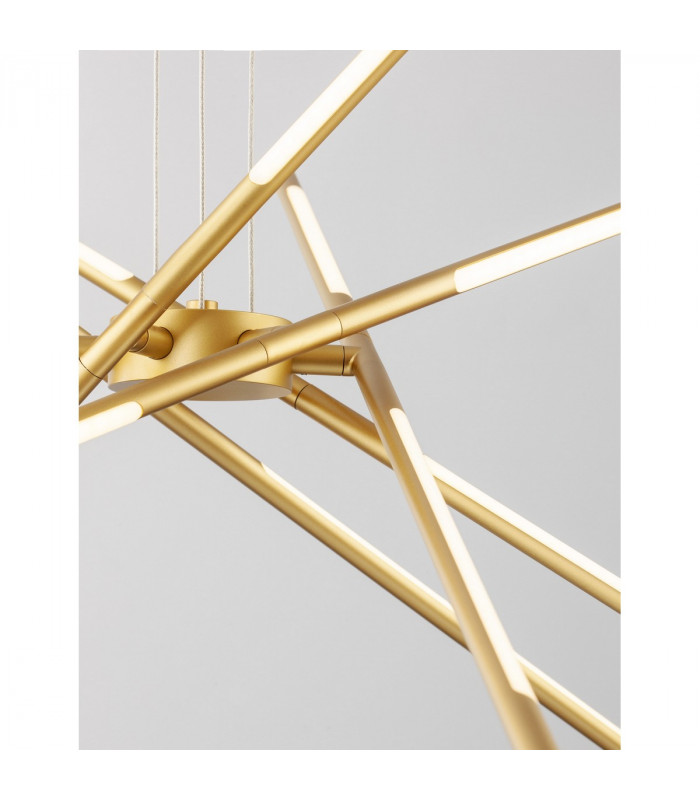 Raccio Integrated LED Pendant Ceiling Light Gold Metal LED 56W 4200Lm 3000K-7
