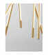Raccio Integrated LED Pendant Ceiling Light Gold Metal LED 56W 4200Lm 3000K-8