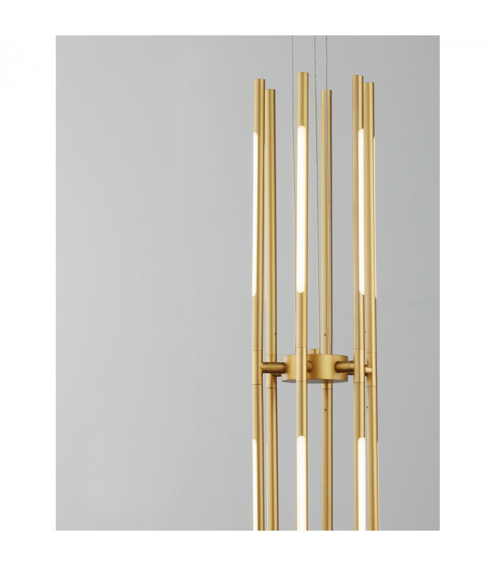 Raccio Integrated LED Pendant Ceiling Light Gold Metal LED 56W 4200Lm 3000K-9