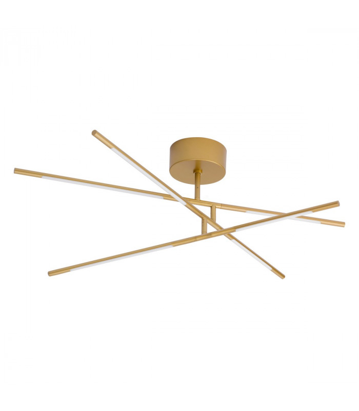 Raccio Integrated LED Semi Flush Light Gold Metal LED 30W 2100Lm 3000K-1