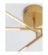 Raccio Integrated LED Semi Flush Light Gold Metal LED 30W 2100Lm 3000K-3