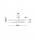 Raccio Integrated LED Semi Flush Light Gold Metal LED 30W 2100Lm 3000K-6